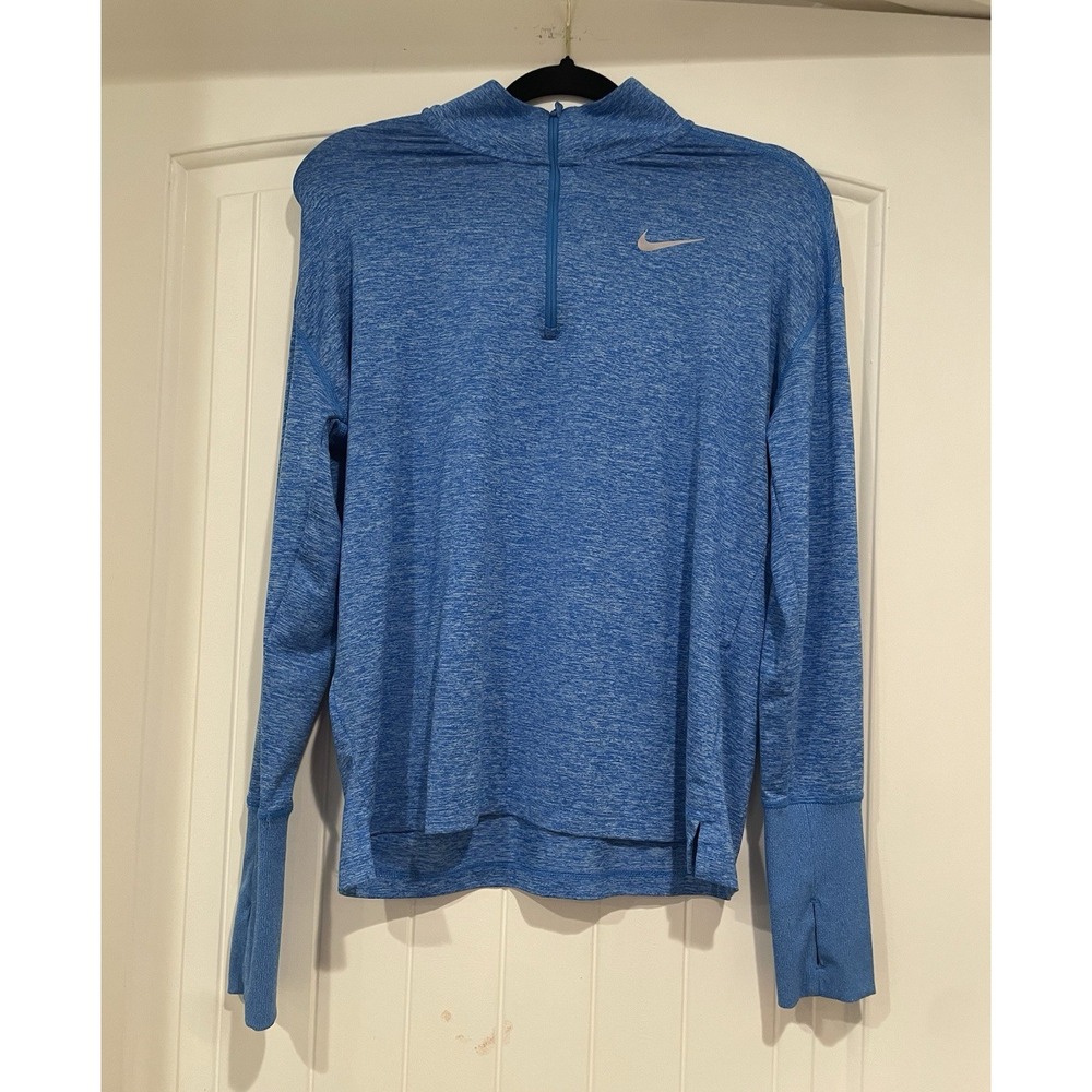 Nike Dri Fit Running Quarter Zip Top Men's Size‎ Medium Blue